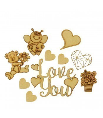 Laser Cut 3mm Valentines Shapes To Fit Our Treat Boxes 